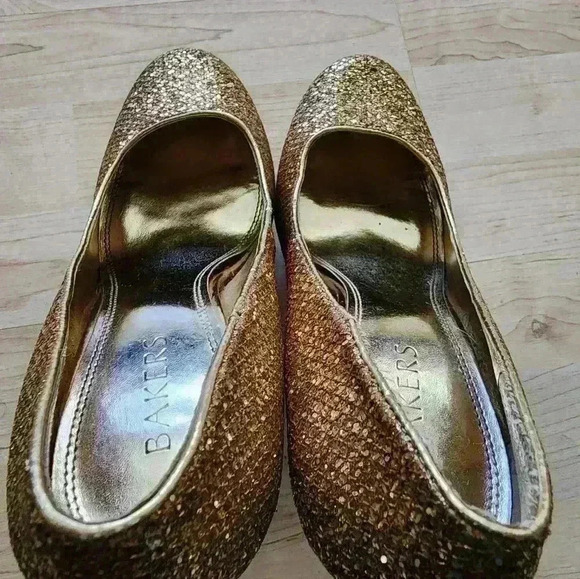Bakers gold sparkle heels size 9 - Picture 5 of 7